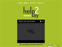 Tablet Screenshot of help2pay.com